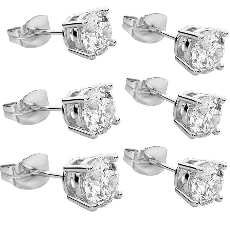 3-pairs-Tiny-Cz-Stud-Earrings-For-Womens-Small-Cubic-Zirconia-Earrings