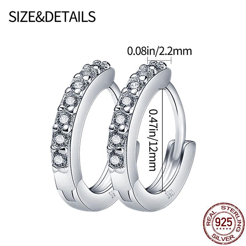 2023 New in original 925 Sterling Silver Round Zirconia Pave Earrings Little Bear Earring For Women Making Jewelry Wedding Gift