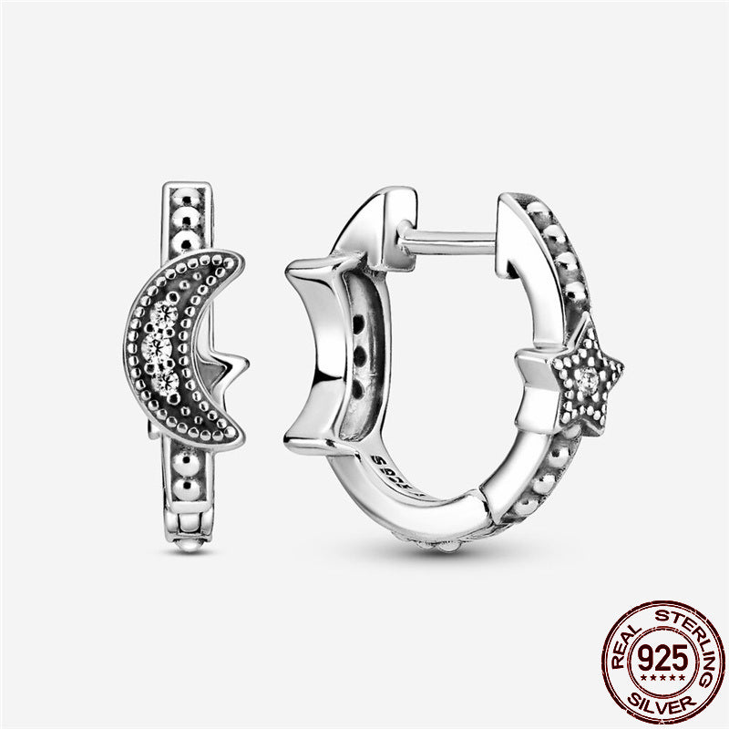 2021 Hot 925 Sterling Silver Lnfinite Zircon ear Studs For The Original Earrings Charm Making Fashion DIY Jewelry For Women