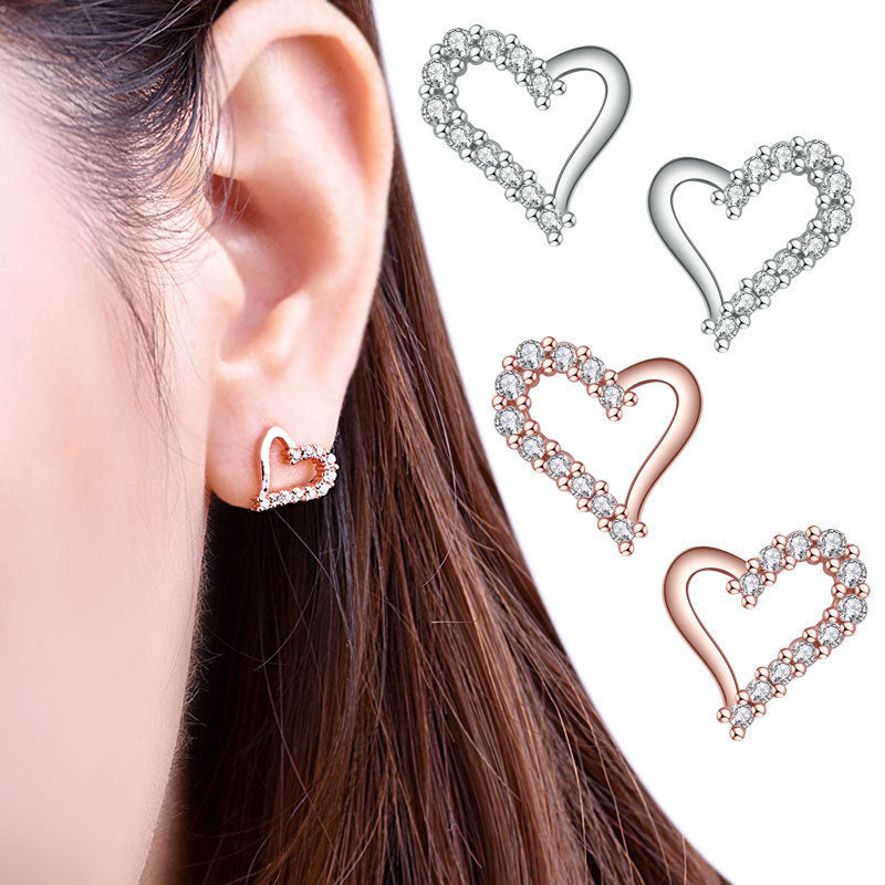 2021 Hot 925 Sterling Silver Lnfinite Zircon ear Studs For The Original Earrings Charm Making Fashion DIY Jewelry For Women