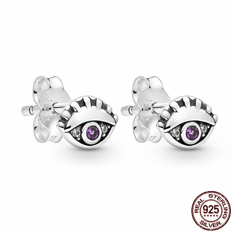 2021 Hot 925 Sterling Silver Lnfinite Zircon ear Studs For The Original Earrings Charm Making Fashion DIY Jewelry For Women