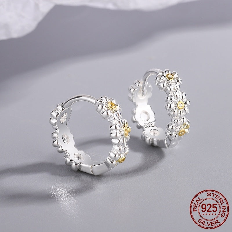 High Quality 925 Silver Blue CZ Animal Footprint Hoop Earrings for Women Dolphin Silver Earring Fashion Jewelry Making