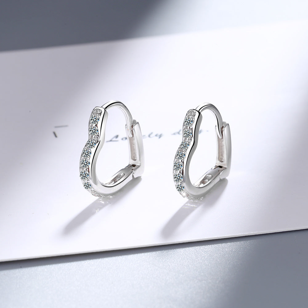 High Quality 925 Silver Blue CZ Animal Footprint Hoop Earrings for Women Dolphin Silver Earring Fashion Jewelry Making