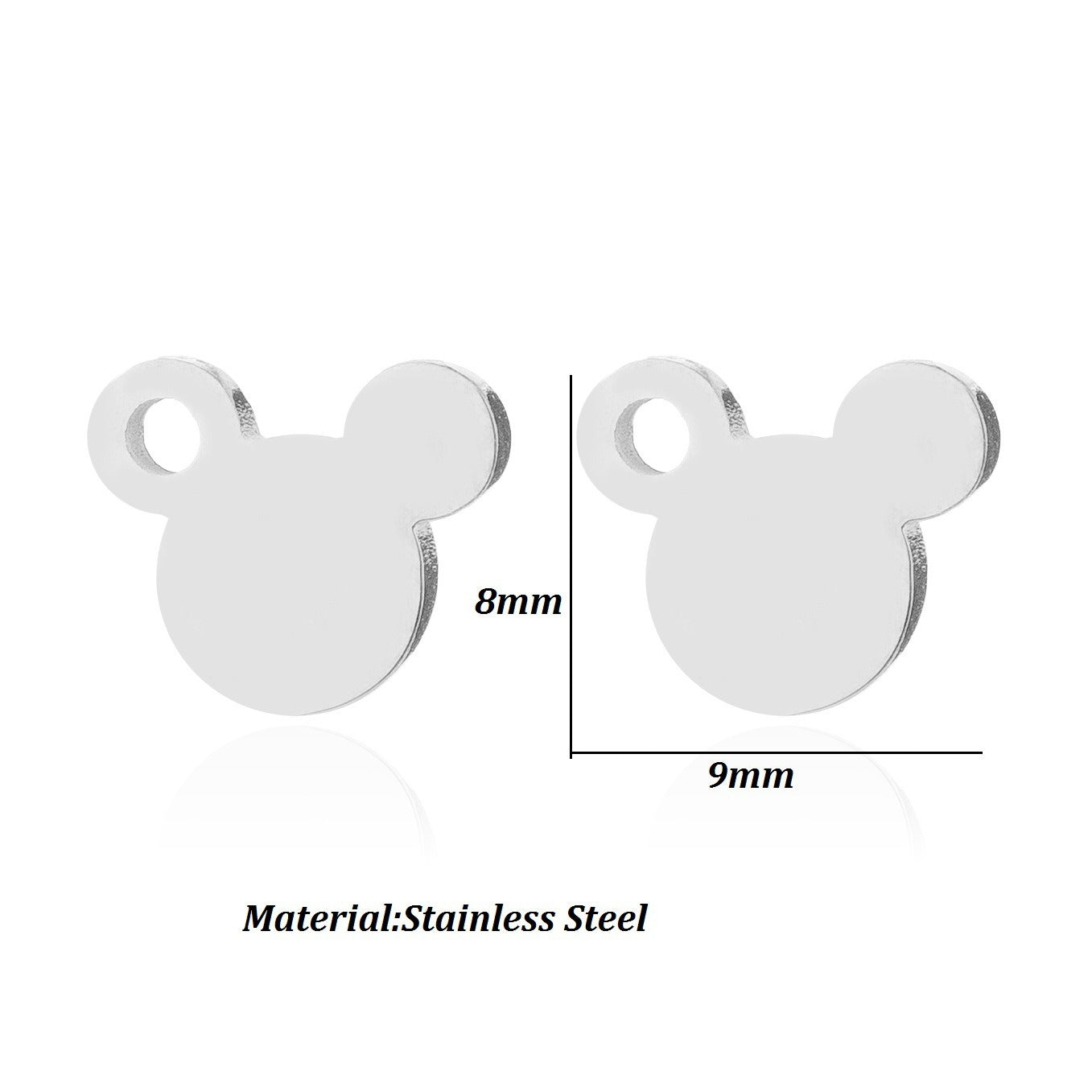 1 Pairs Stainless Steel Mickey Mouse Stud Earrings for Women  Earrings Huggie Piercing Fashion