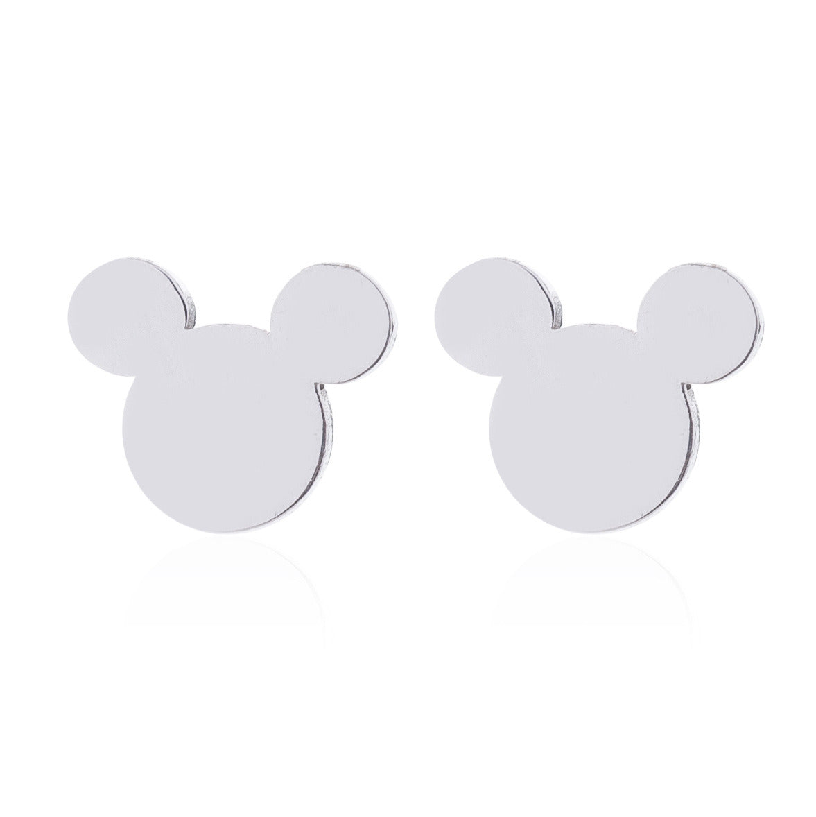 1 Pairs Stainless Steel Mickey Mouse Stud Earrings for Women  Earrings Huggie Piercing Fashion