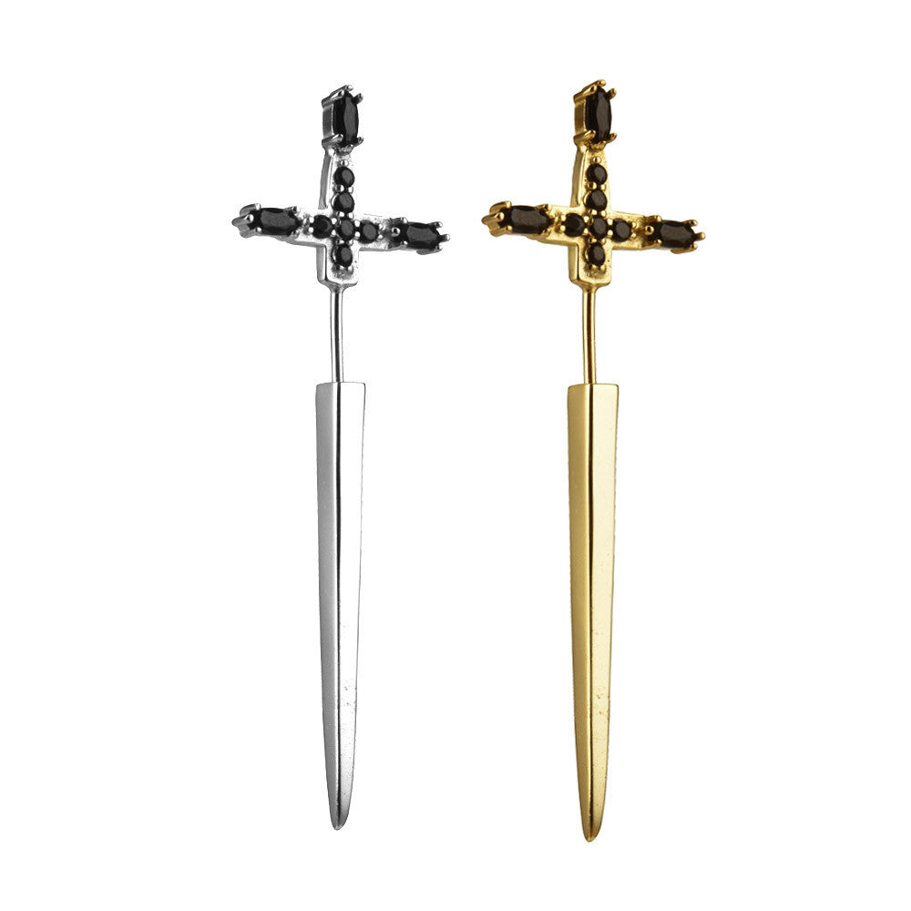 2022 Newset stainless steel Sword earrings dagger earrings sword ear jackets earrings