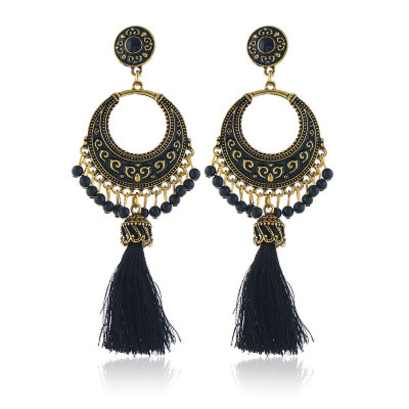 Vintage Bohemian Tassel Earrings Ethnic Jewelry Earrings Fashion Dangle Earrings