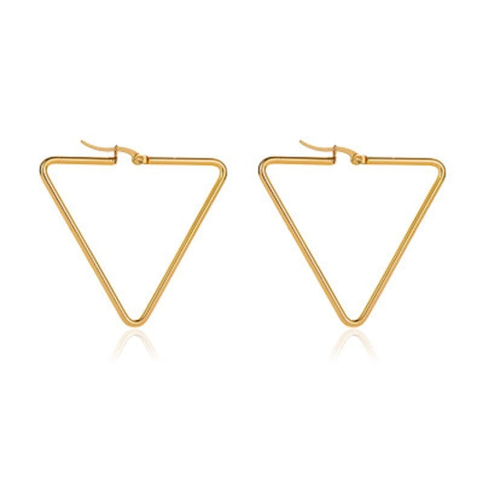 Triangle Hoop Women Earrings Fine Ear Hoops Jewelry Gifts for Her