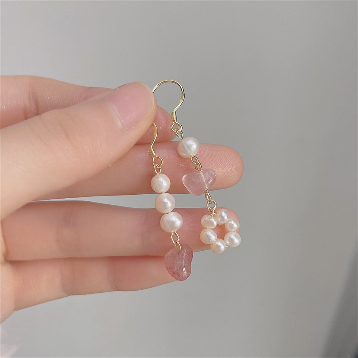 925 Sterling Silver Earrings for women Irregular Baroque Pearls Dangle Hoop Earring for Girls Mother Wife Daughter Gifts