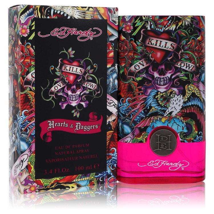 Ed Hardy Hearts & Daggers by Christian Audigier Eau De Parfum Spray 3.4 oz