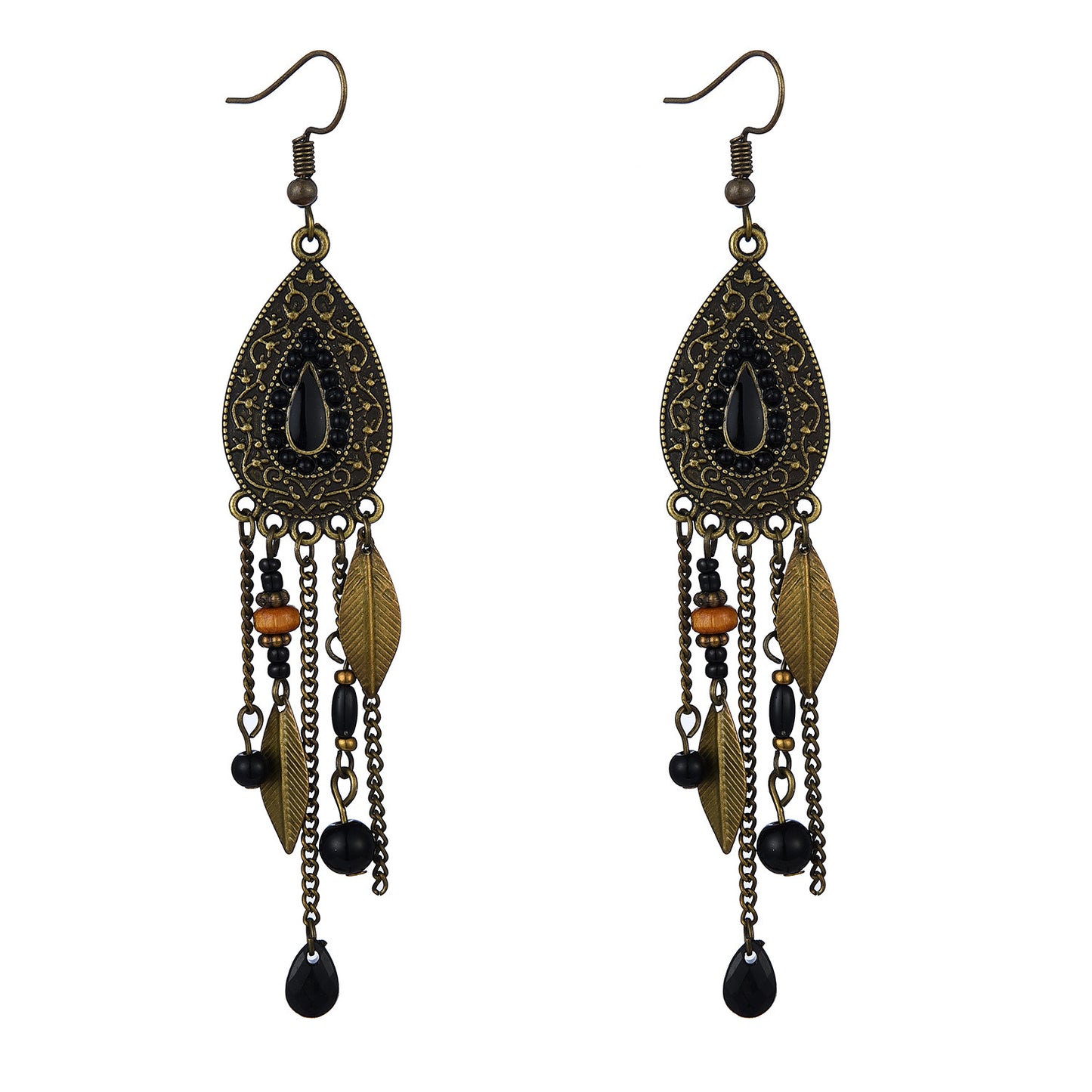 Bohemian Ethnic Earrings Vintage Long Fringe Earring Jewelry