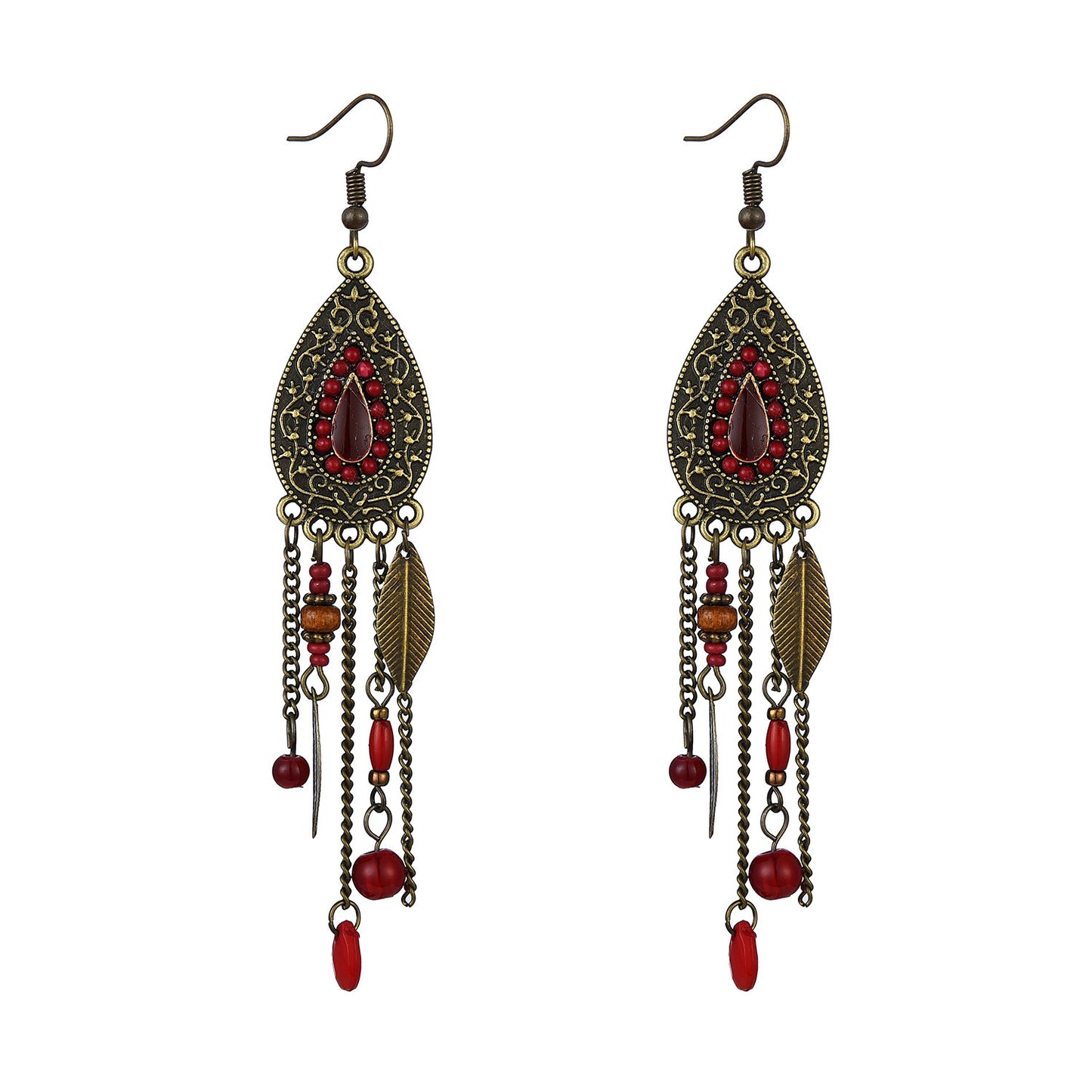 Bohemian Ethnic Earrings Vintage Long Fringe Earring Jewelry