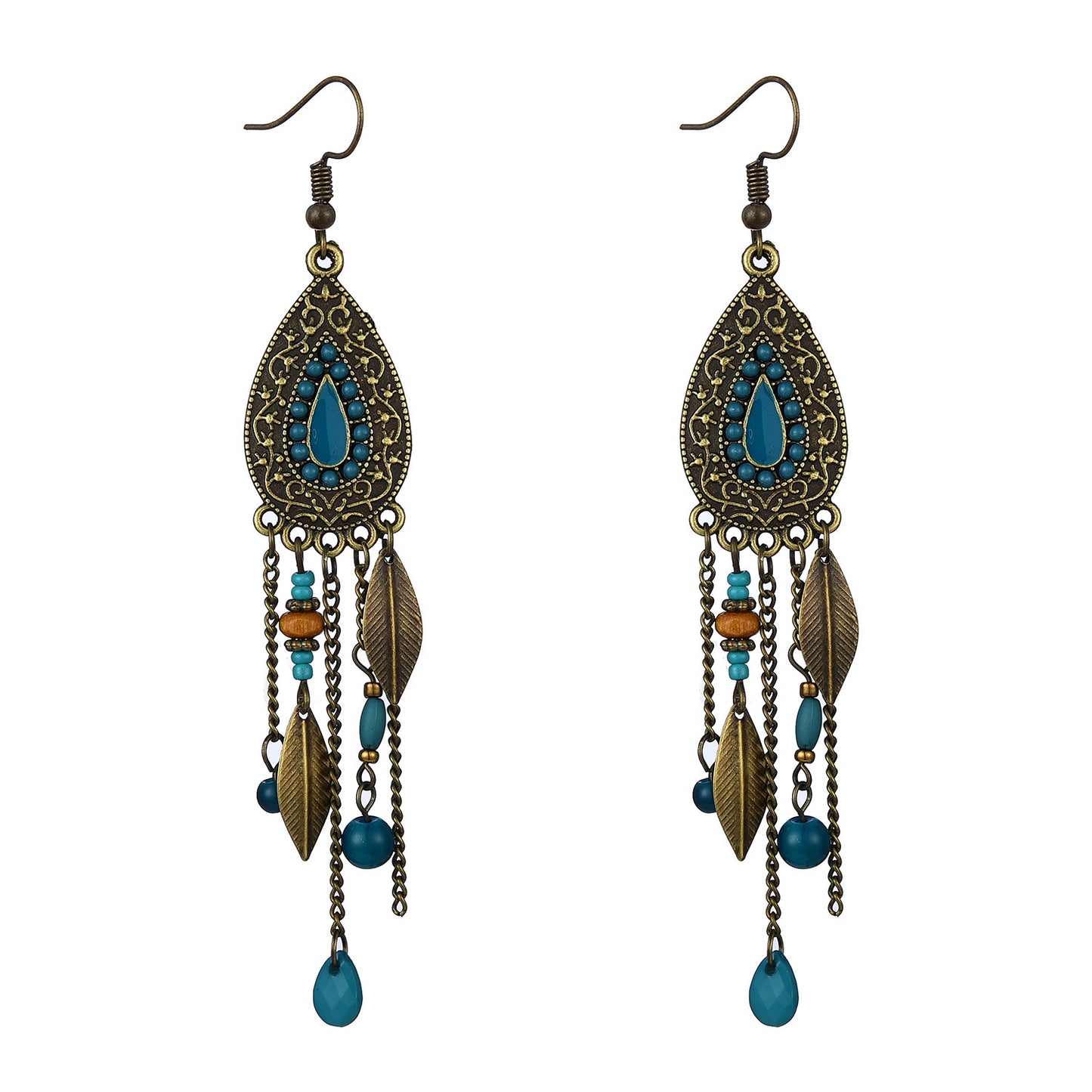 Bohemian Ethnic Earrings Vintage Long Fringe Earring Jewelry