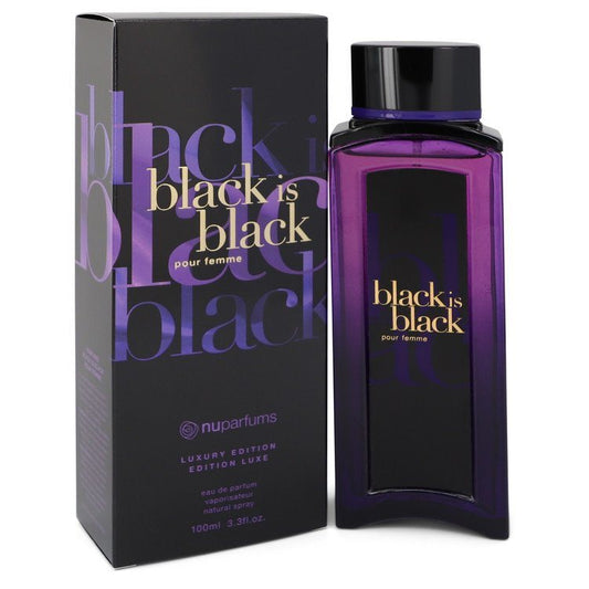 Black is Black by Nu Parfums Eau De Parfum Spray 3.3 oz