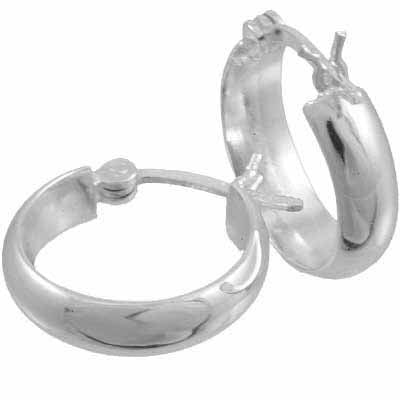 Sterling Silver 17mm Mini Hoop Earrings