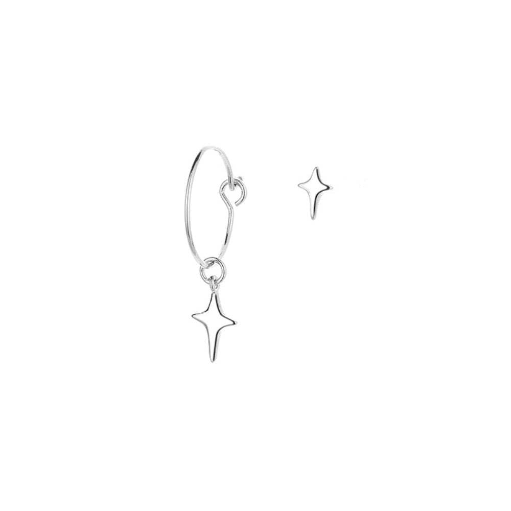 Star Hoop Theme Earrings