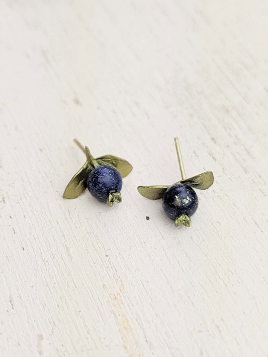 Blueberry Post Earrings