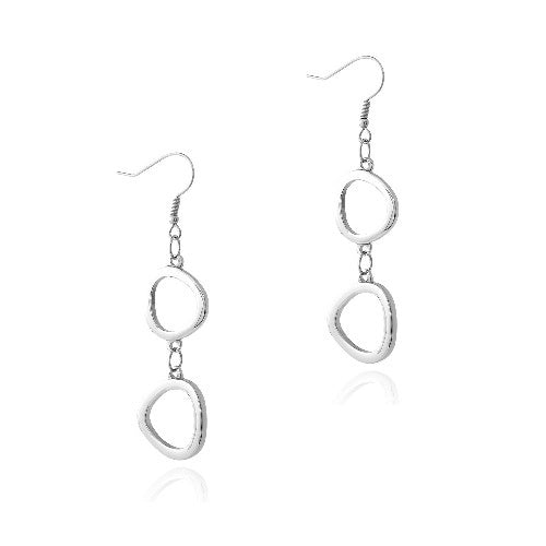 Stainless Steel Abstract Dangle Earrings