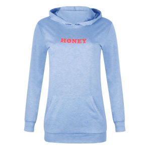 Long Oversize Round Neck Hooded Loose Long-sleeved Sweater Women's Clothing