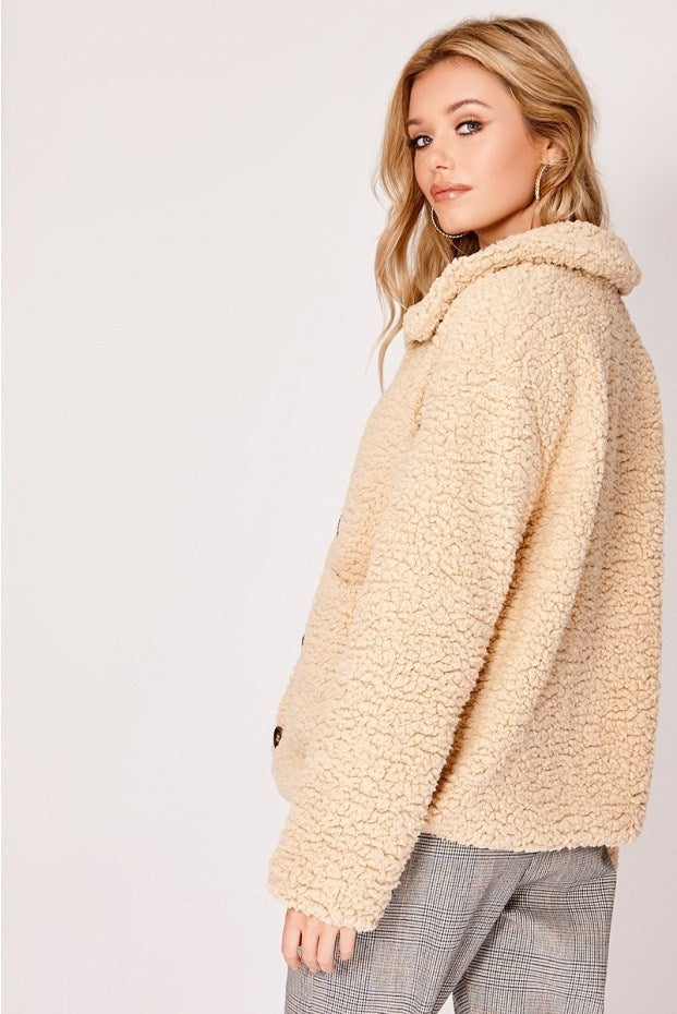 Lapel Button Sweater Warm Jacket Women's New Style