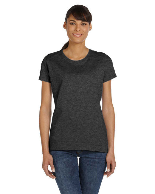 Ladies' HD Cotton™ T-Shirt - BLACK HEATHER - 3XL