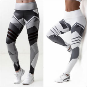 Digital printing high waist casual yoga print leggings