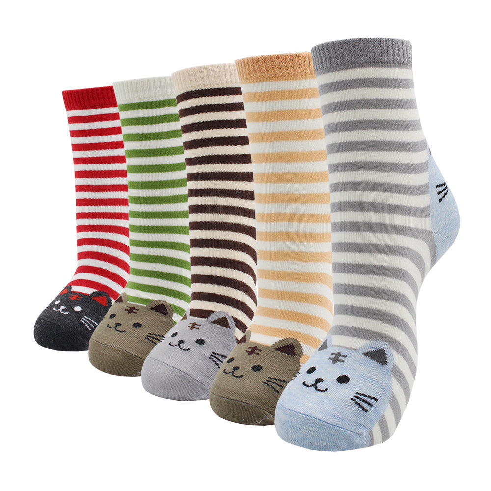 10 Pairs Fashion Colorful Kawaii Cute Cartoon Cotton Women Socks Harajuku Korean Halloween Cat Dog Owl Duck Fox Girl Socks