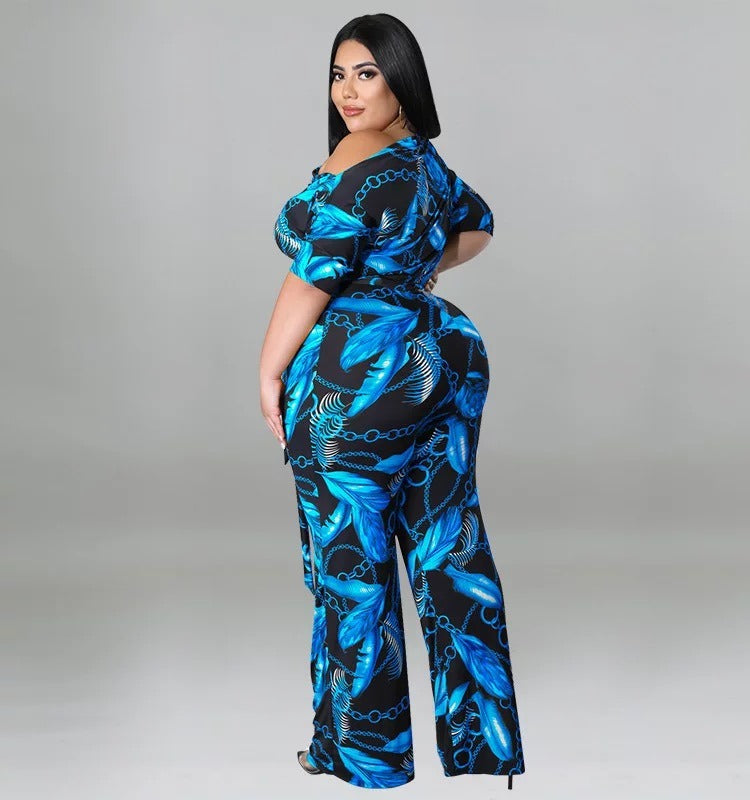 Western Style Plus Size Jumpsuite