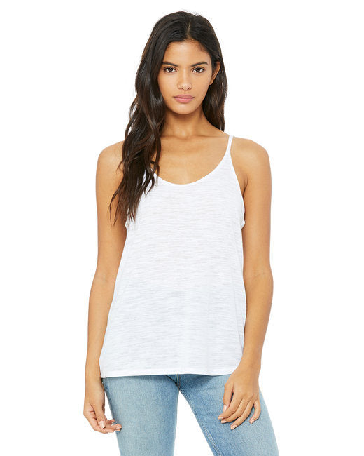 Ladies' Slouchy Tank - WHITE - M