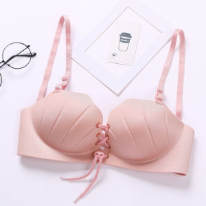 Women's Fashion Sexy Underwire Multiway Push-Up Strapless Transparent Back Strap Wedding Bras for Large Bust