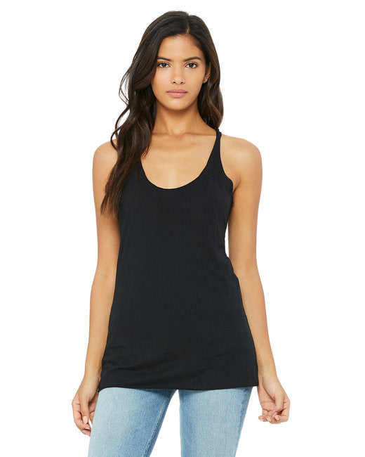 Ladies' Triblend Racerback Tank - CHAR BLK TRIBLND - S