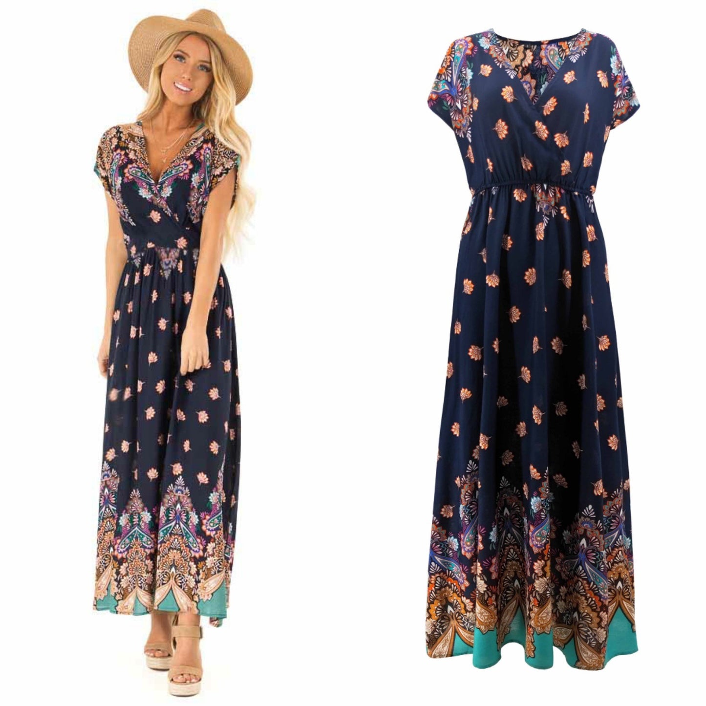 Best Selling Summer New Women's Printed Dress Holiday Dress