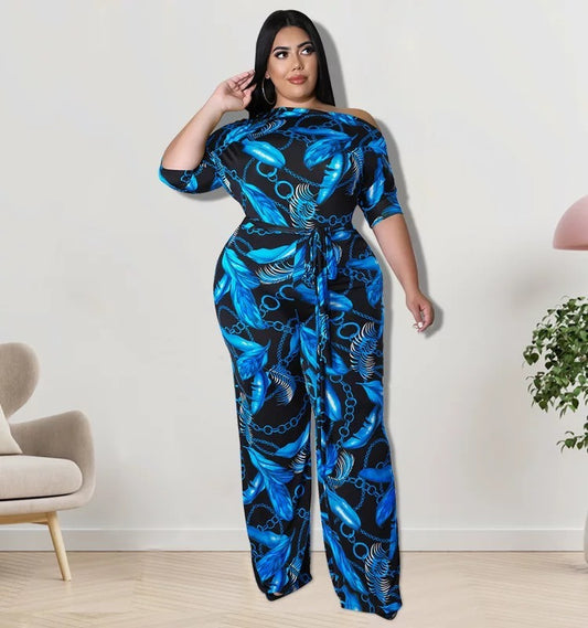 Western Style Plus Size Jumpsuite