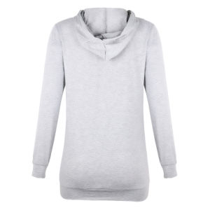 Long Oversize Round Neck Hooded Loose Long-sleeved Sweater Women's Clothing