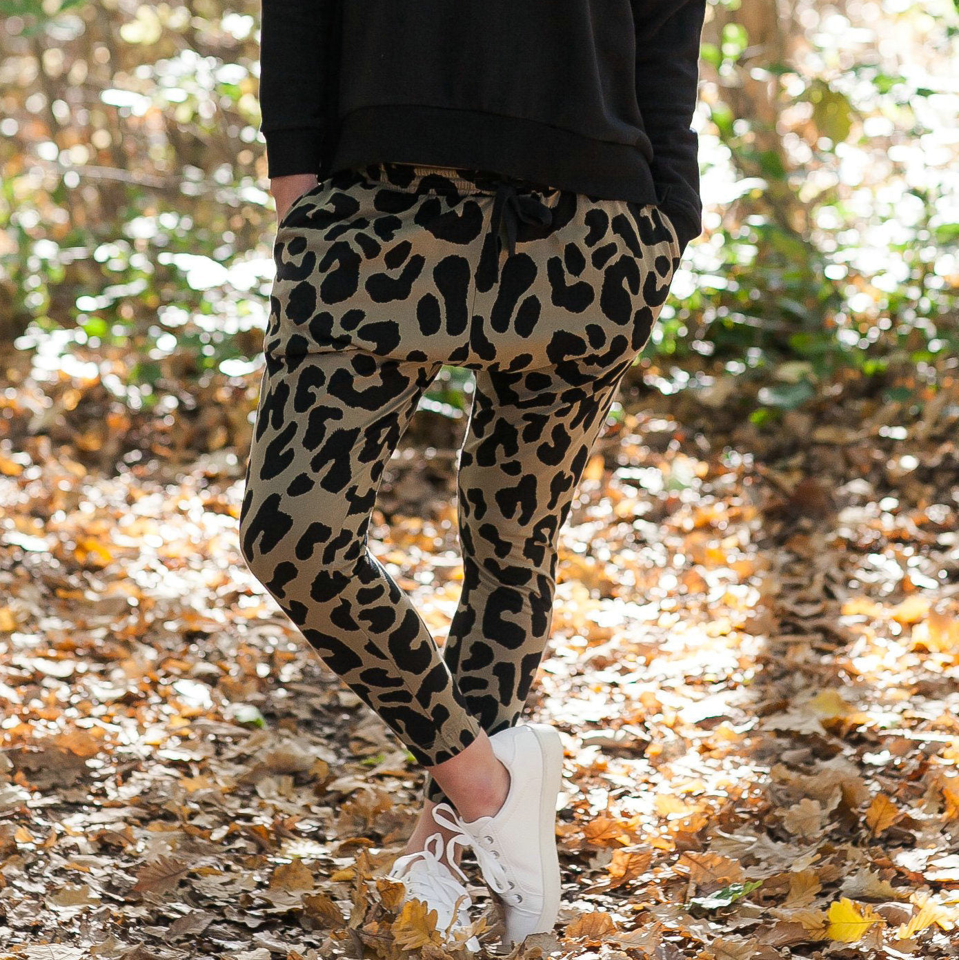 Autumn Casual Pants Sexy Slim Leopard Print Casual Pants