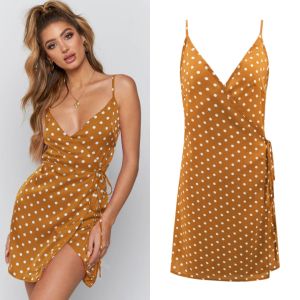 Summer New Women's Polka Dot Printed Strap Dress