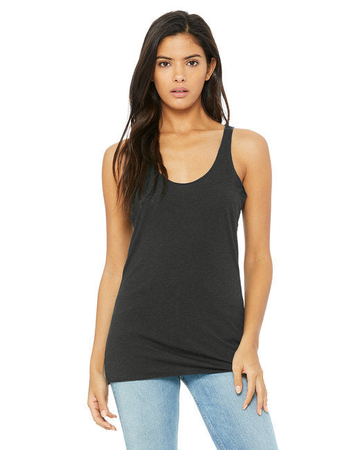 Ladies' Triblend Racerback Tank - CHAR BLK TRIBLND - S