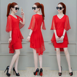 Chiffon Dress Female Summer New Gentle Super Fairy Cold Wind Was Thin Mesh In The Long Summer Skirt