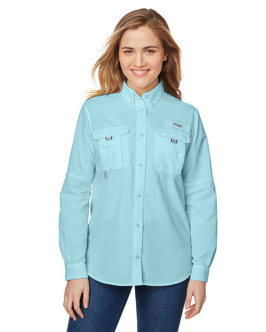 Ladies' Bahama™ Long-Sleeve Shirt - WHITE - XS