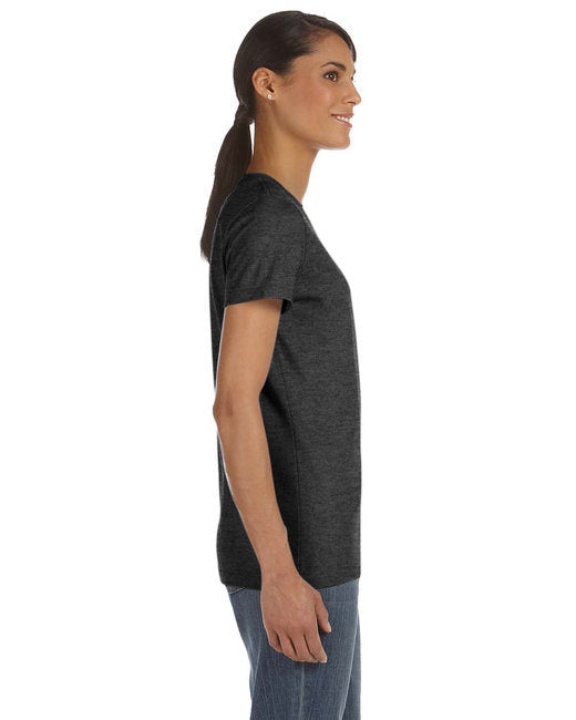 Ladies' HD Cotton™ T-Shirt - BLACK HEATHER - 3XL