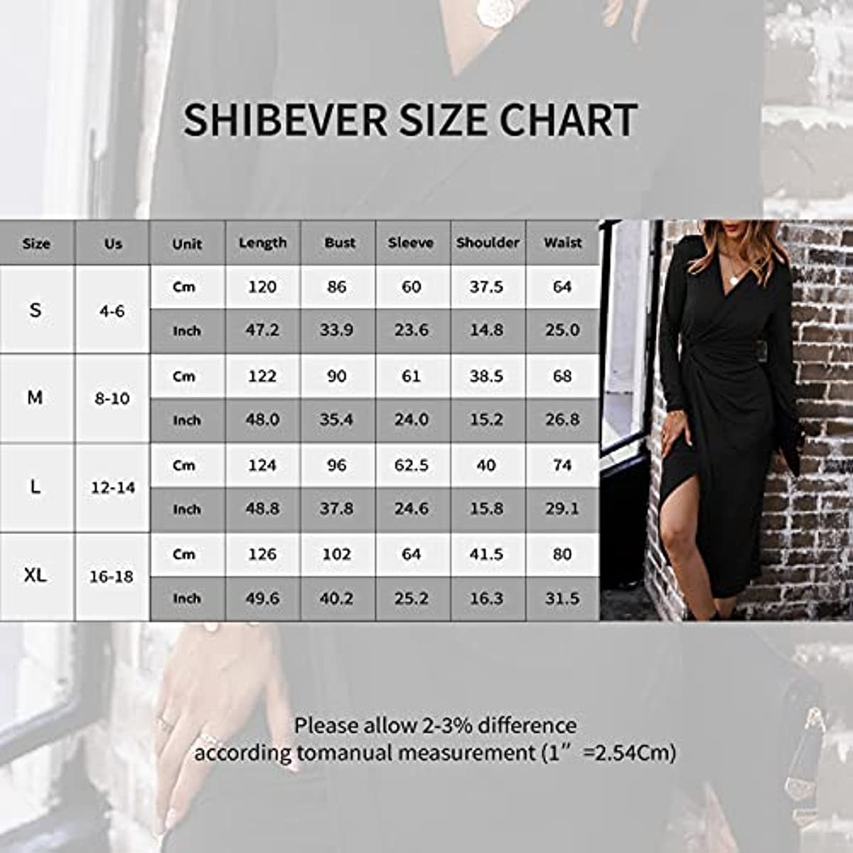 Women Casual Dresses V Neck Long Sleeve Twist Front Waist Ribbed Knit Bodycon Slit Dress Cocktail Party Midi Dress