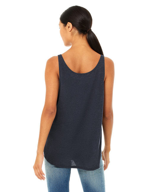 Ladies' Flowy Side Slit Tank - BLACK - S