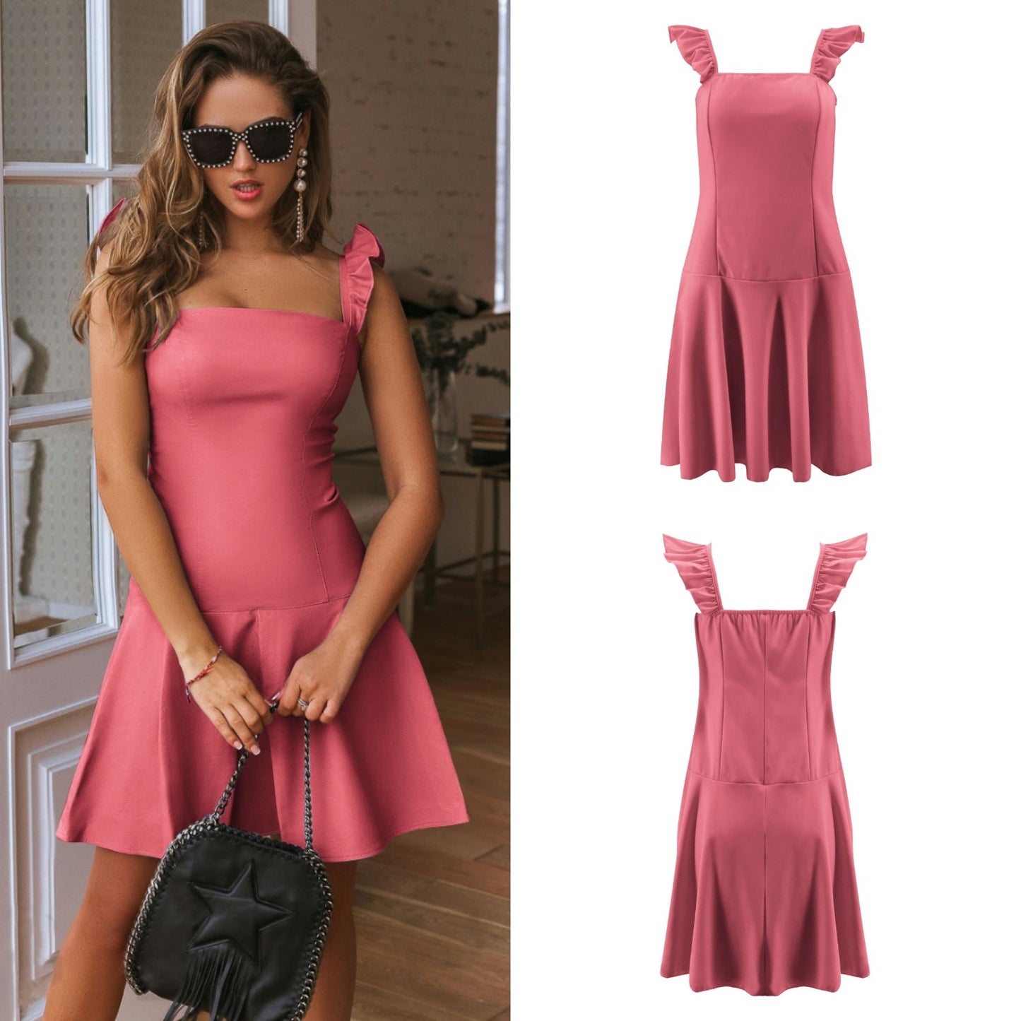 Best Selling Summer Women's Sling One-neck Princess Dress