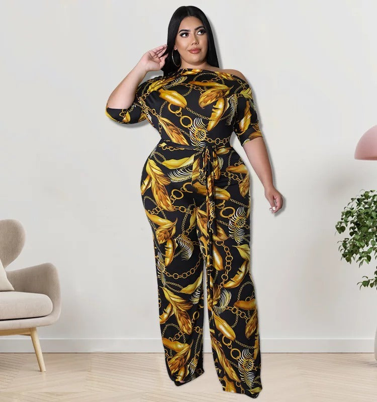 Western Style Plus Size Jumpsuite