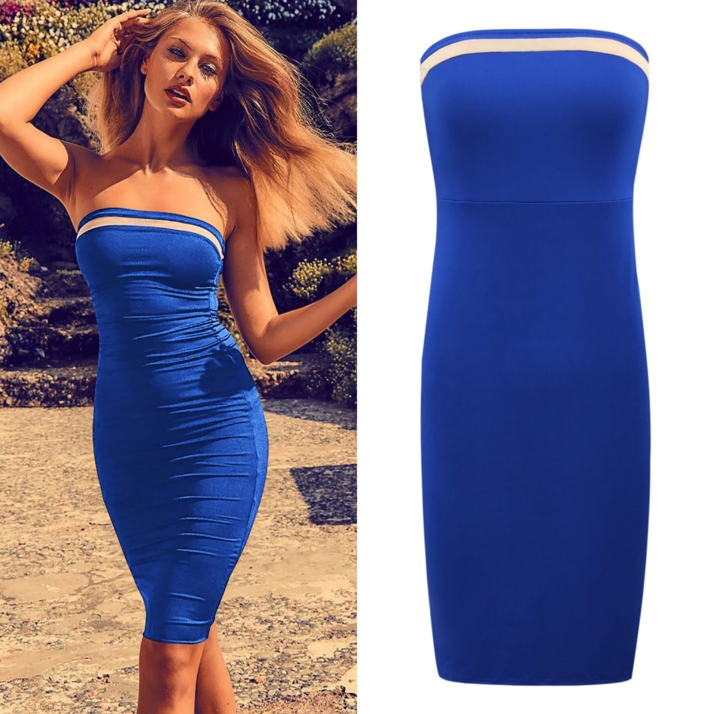 Best Selling Summer Women's Tube Top Bag Hip Dress