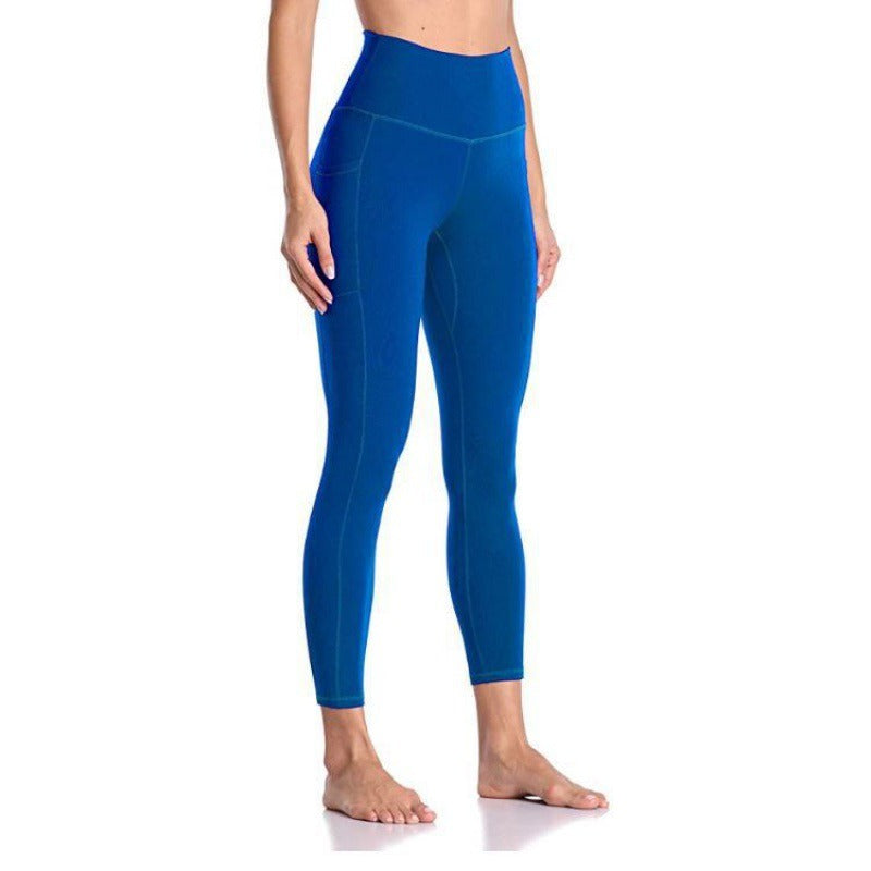 Women's High Waisted Yoga Pants 7/8 Length Leggings with Pockets