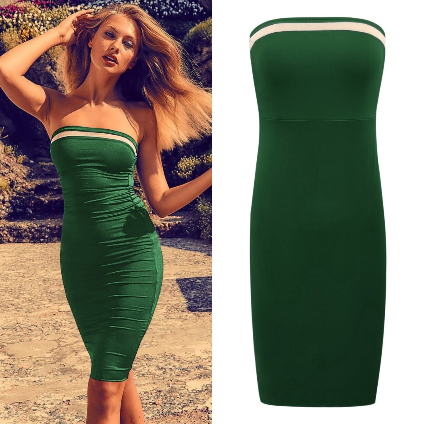 Best Selling Summer Women's Tube Top Bag Hip Dress