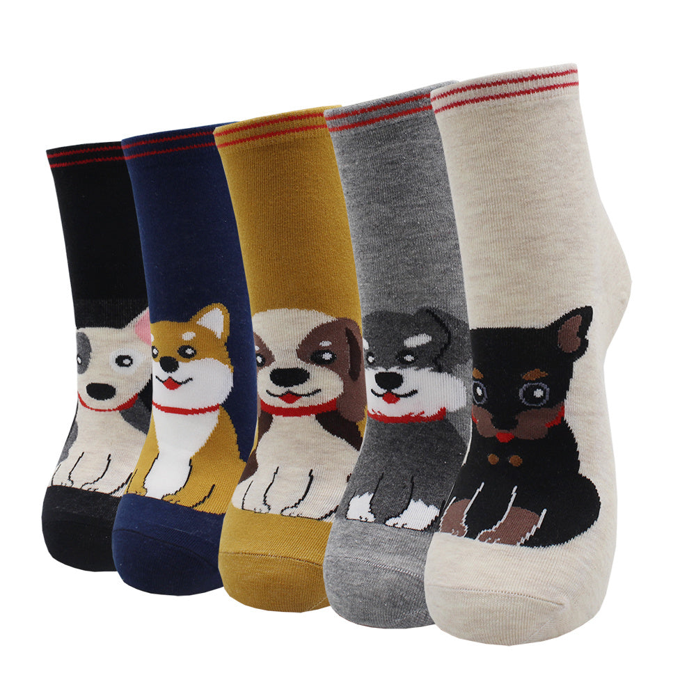 10 Pairs Fashion Colorful Kawaii Cute Cartoon Cotton Women Socks Harajuku Korean Halloween Cat Dog Owl Duck Fox Girl Socks