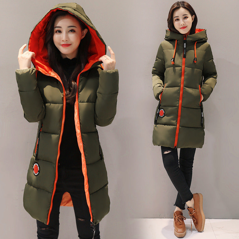 Thick Warm Coat Casual Simple Fashion Jacket Autumn Winter Elegant Jackets Loose Hooded