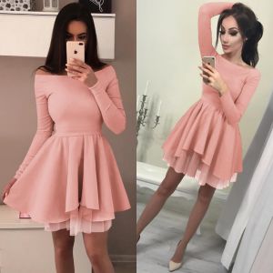 Spring New Women's Tutu Skirt Double Layer Long Sleeved Irregular Dress